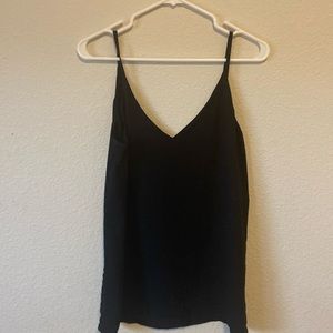 H&M flow spaghetti strap tank top black
